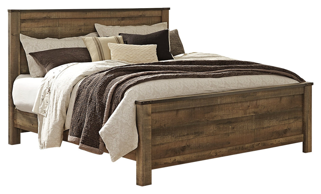 Trinell King Panel Bed, Dresser, Mirror and Nightstand