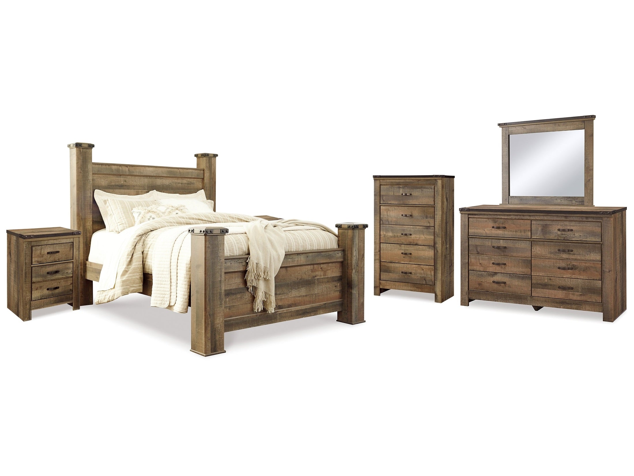 Trinell Nova Queen Poster Bedroom Set