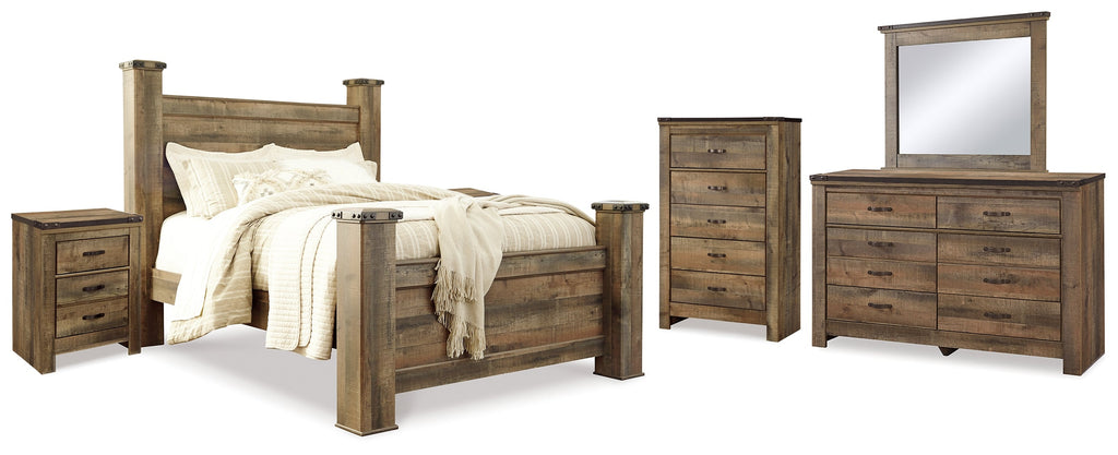 Trinell Nova Queen Poster Bedroom Set