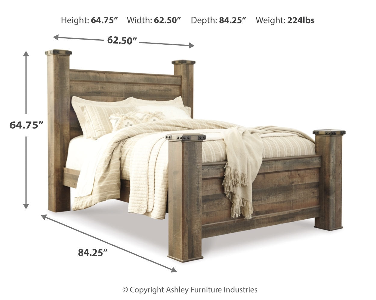 Trinell Nova Queen Poster Bedroom Set