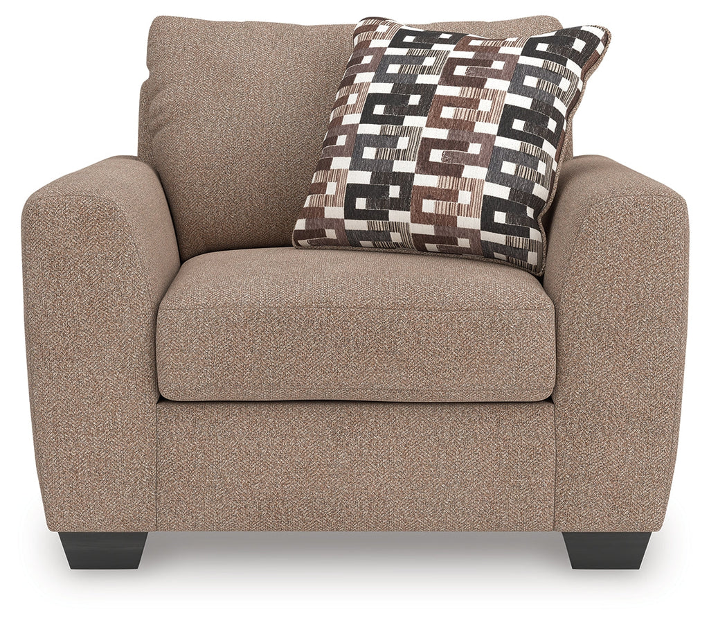 Triston-Peaks Suede Chair and a Half