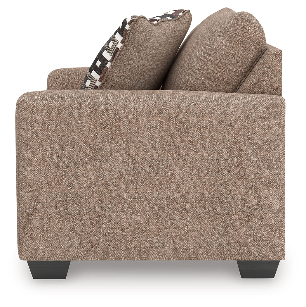 Triston-Peaks Suede Chair and a Half