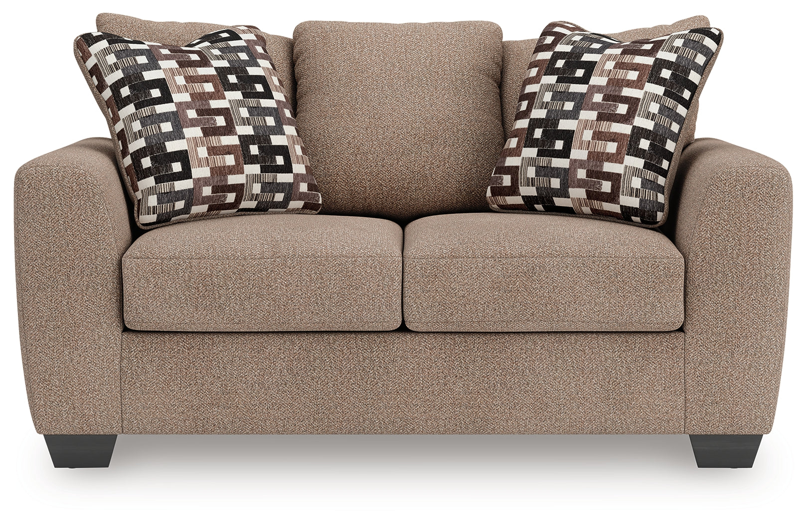 Triston-Peaks Suede Loveseat