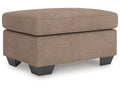 Triston-Peaks Suede Ottoman
