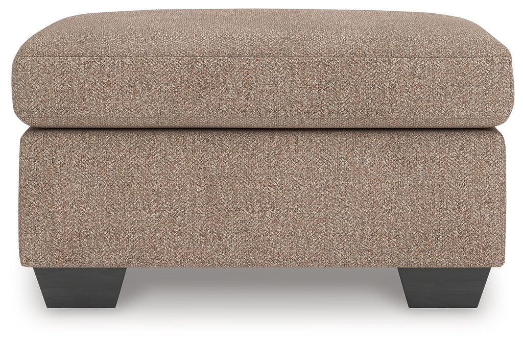 Triston-Peaks Suede Ottoman