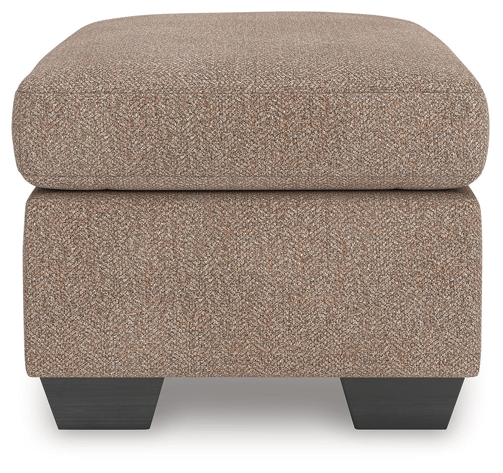 Triston-Peaks Suede Ottoman