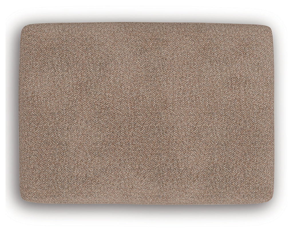 Triston-Peaks Suede Ottoman