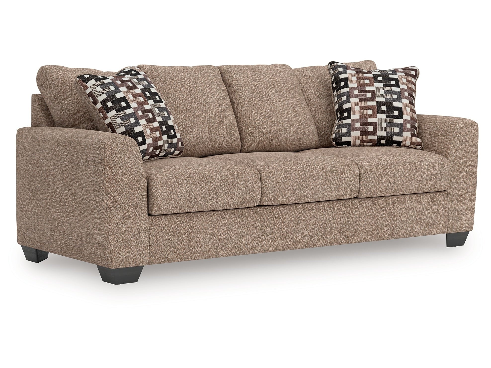 Triston-Peaks Suede Queen Sofa Sleeper
