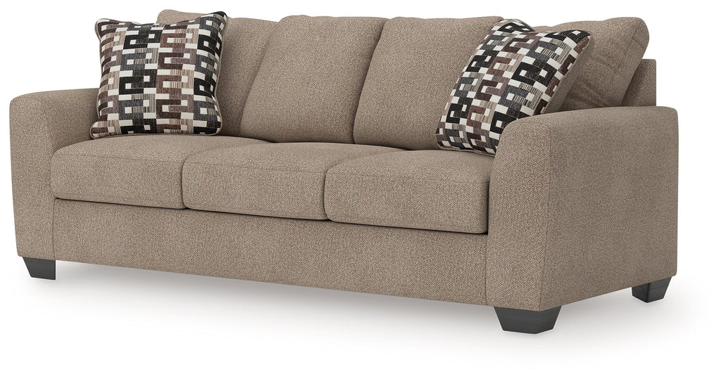 Triston-Peaks Suede Queen Sofa Sleeper