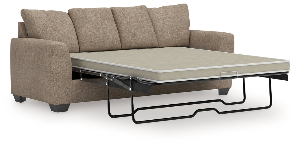 Triston-Peaks Suede Queen Sofa Sleeper