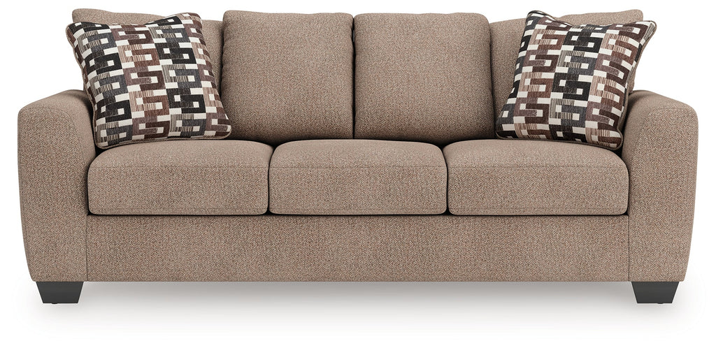 Triston-Peaks Suede Queen Sofa Sleeper