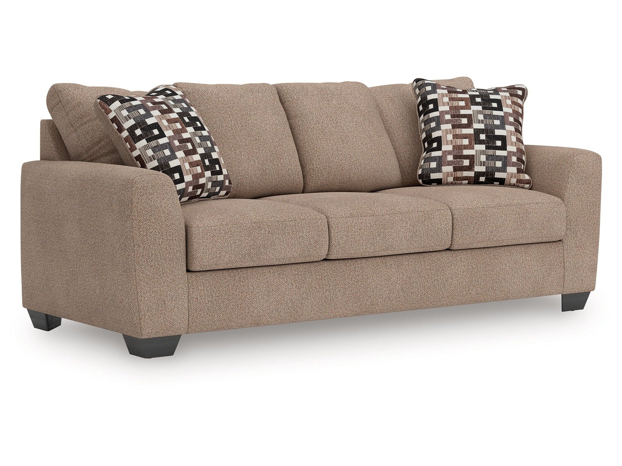Triston-Peaks Suede Sofa
