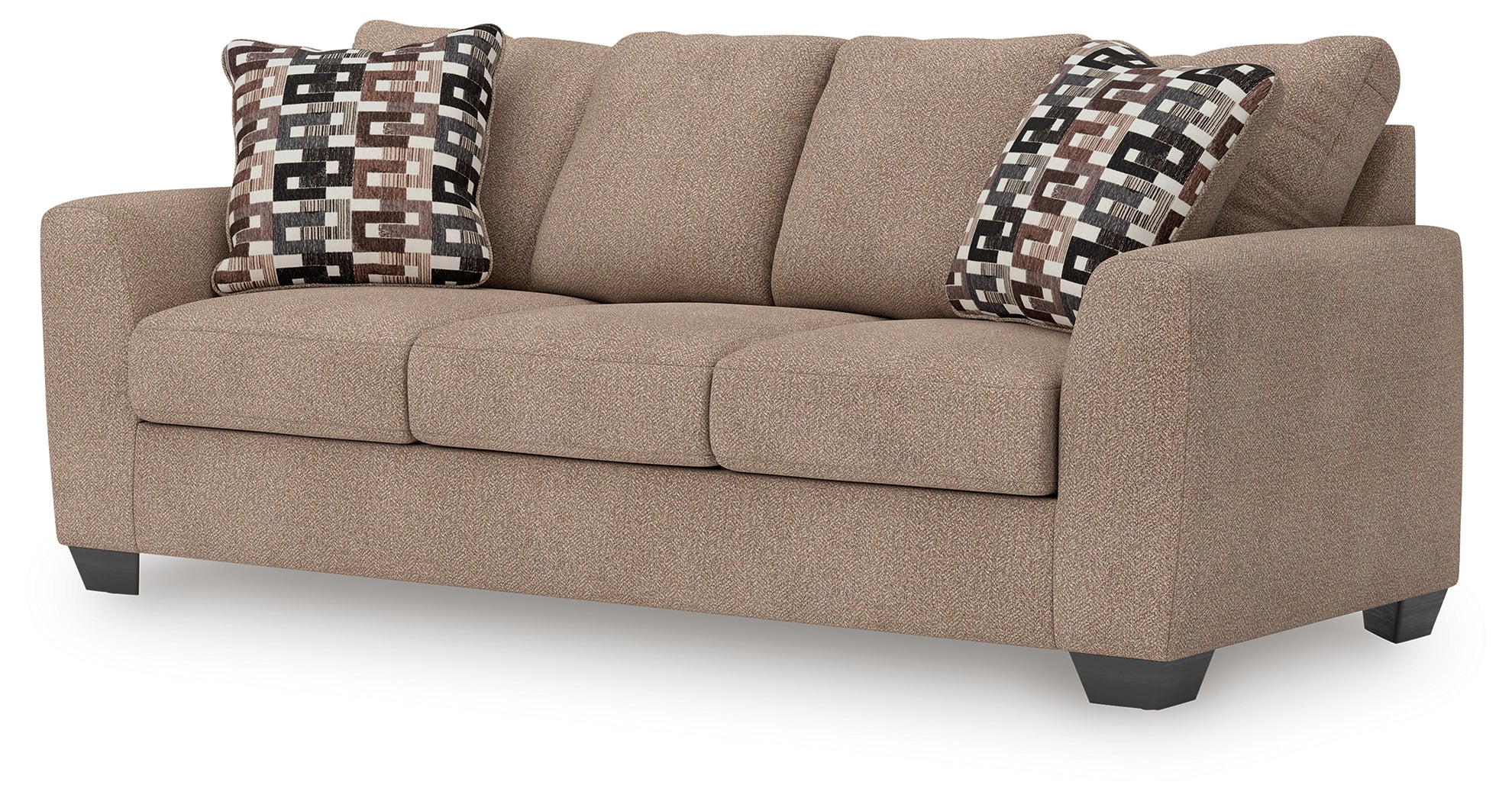 Triston-Peaks Suede Sofa