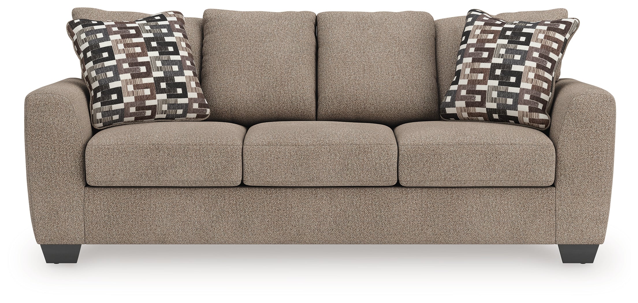 Triston-Peaks Suede Sofa