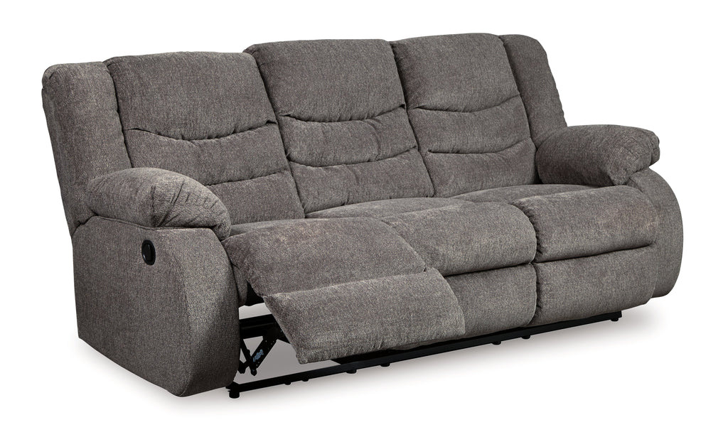 Tulen Gray Reclining Sofa and Loveseat