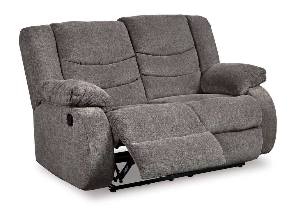 Tulen Gray Reclining Sofa and Loveseat