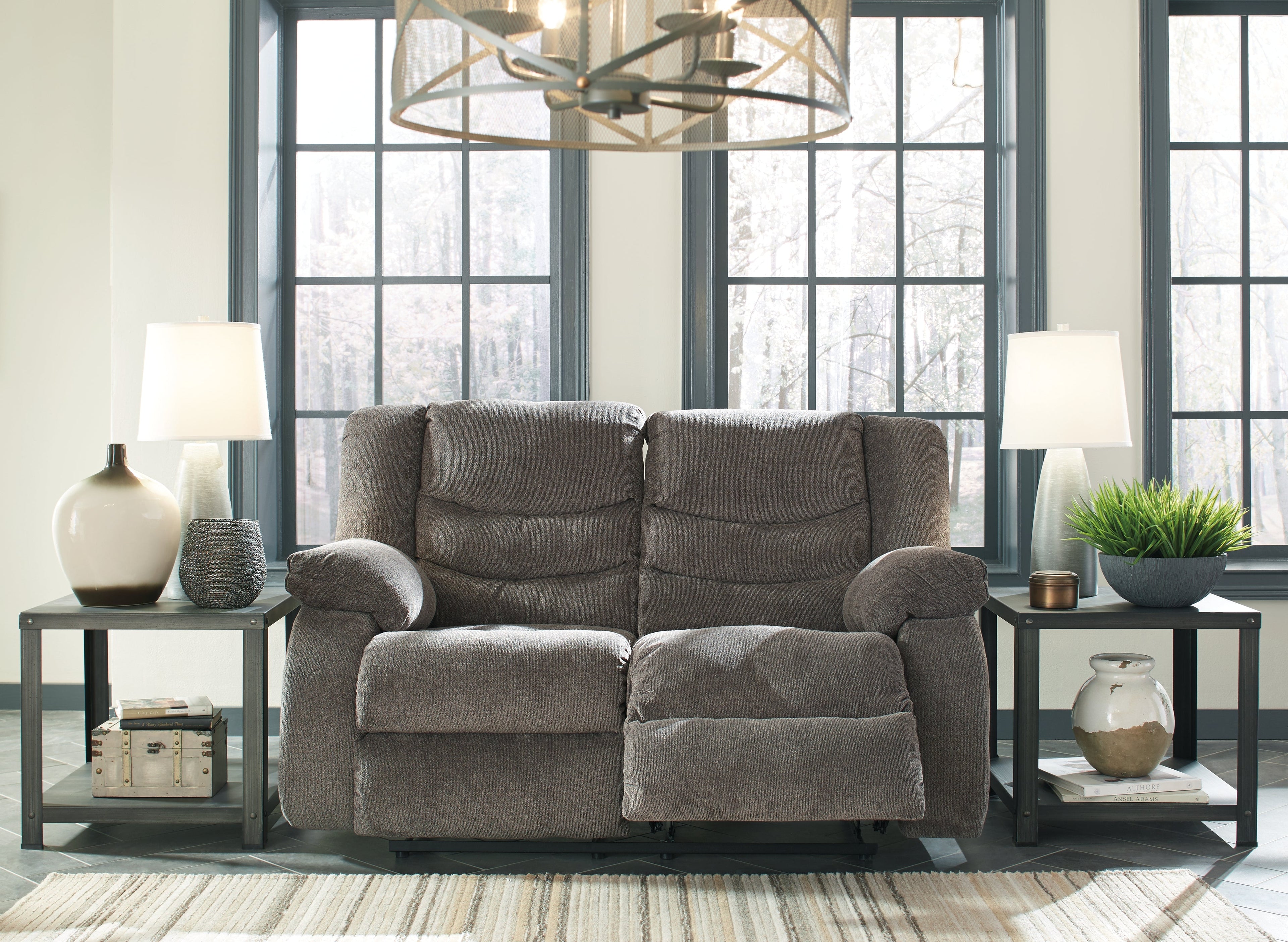 Tulen Gray Reclining Sofa and Loveseat