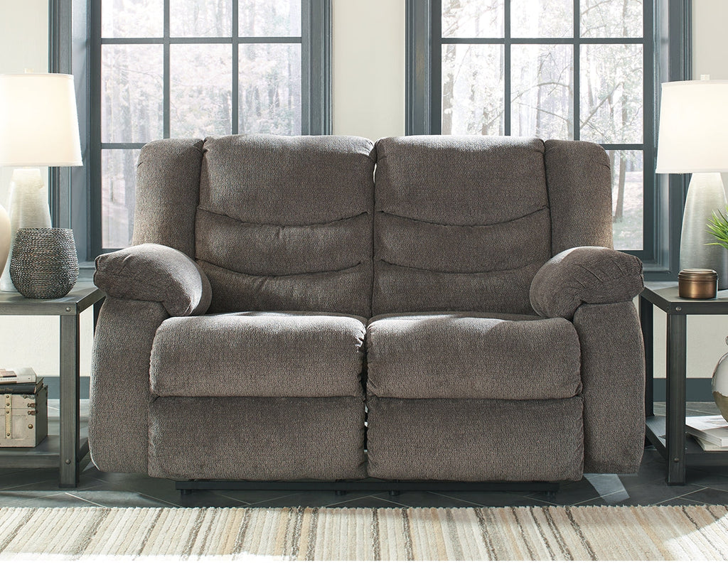 Tulen Gray Reclining Sofa and Loveseat