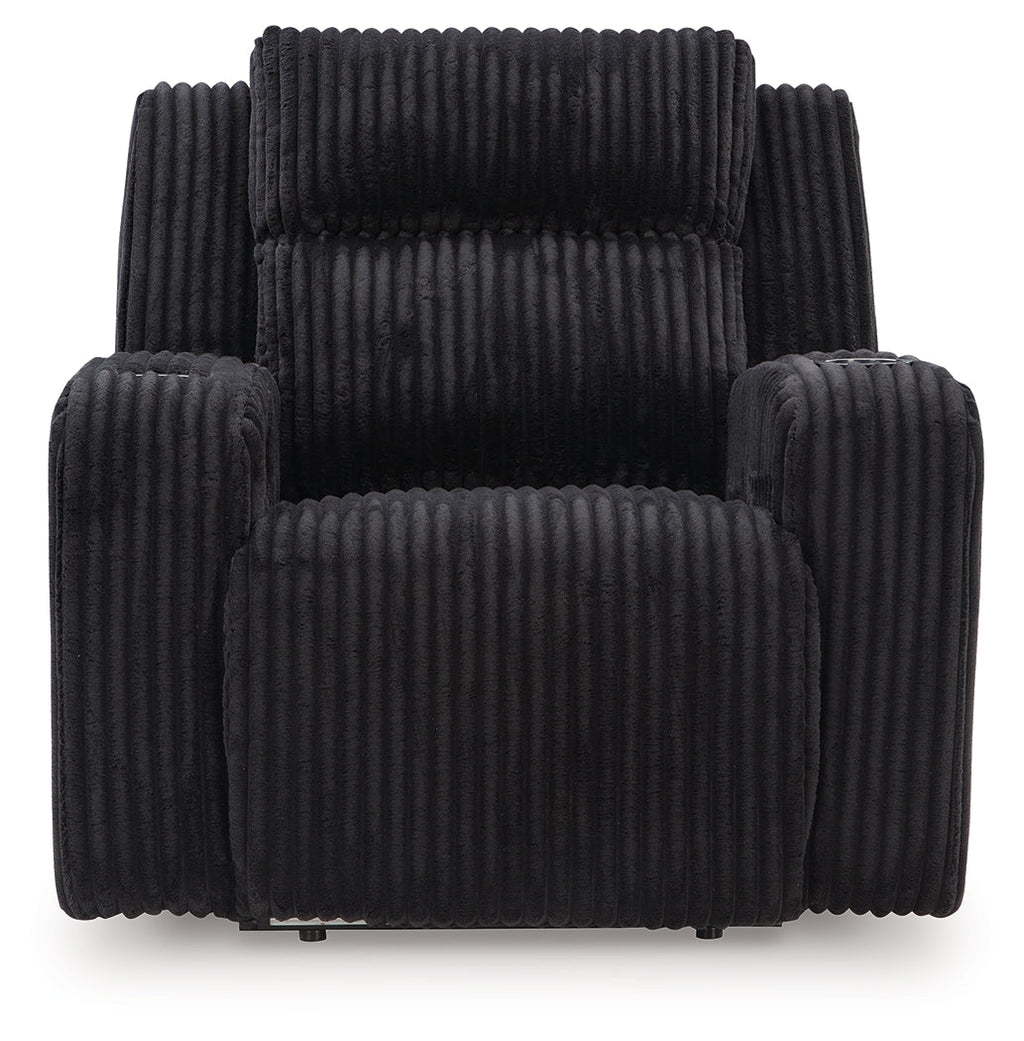 TwinBrooke Black Dual Power Recliner