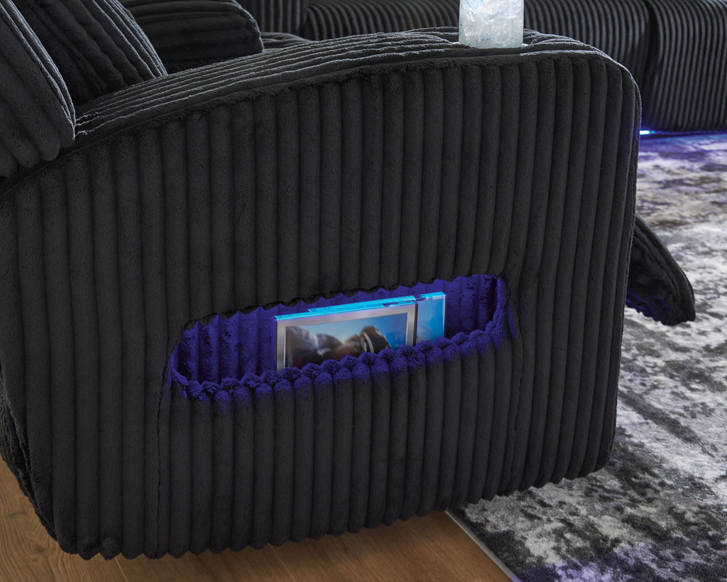 TwinBrooke Black Dual Power Recliner