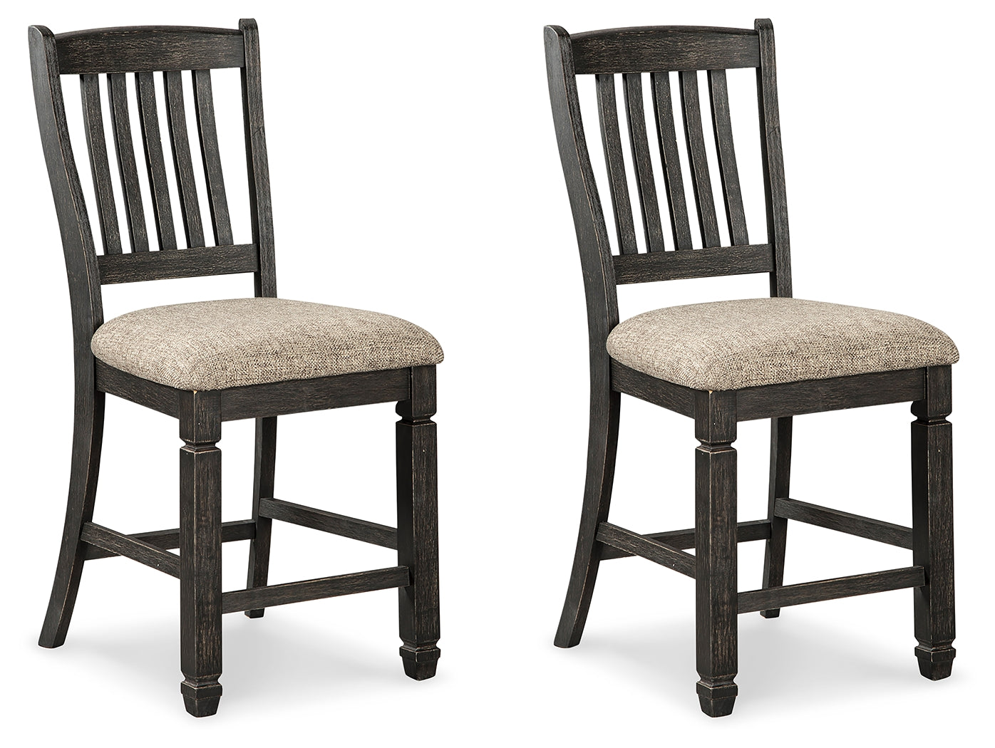 Tyler Creek Black/Gray Counter Height Dining Table and 2 Barstools