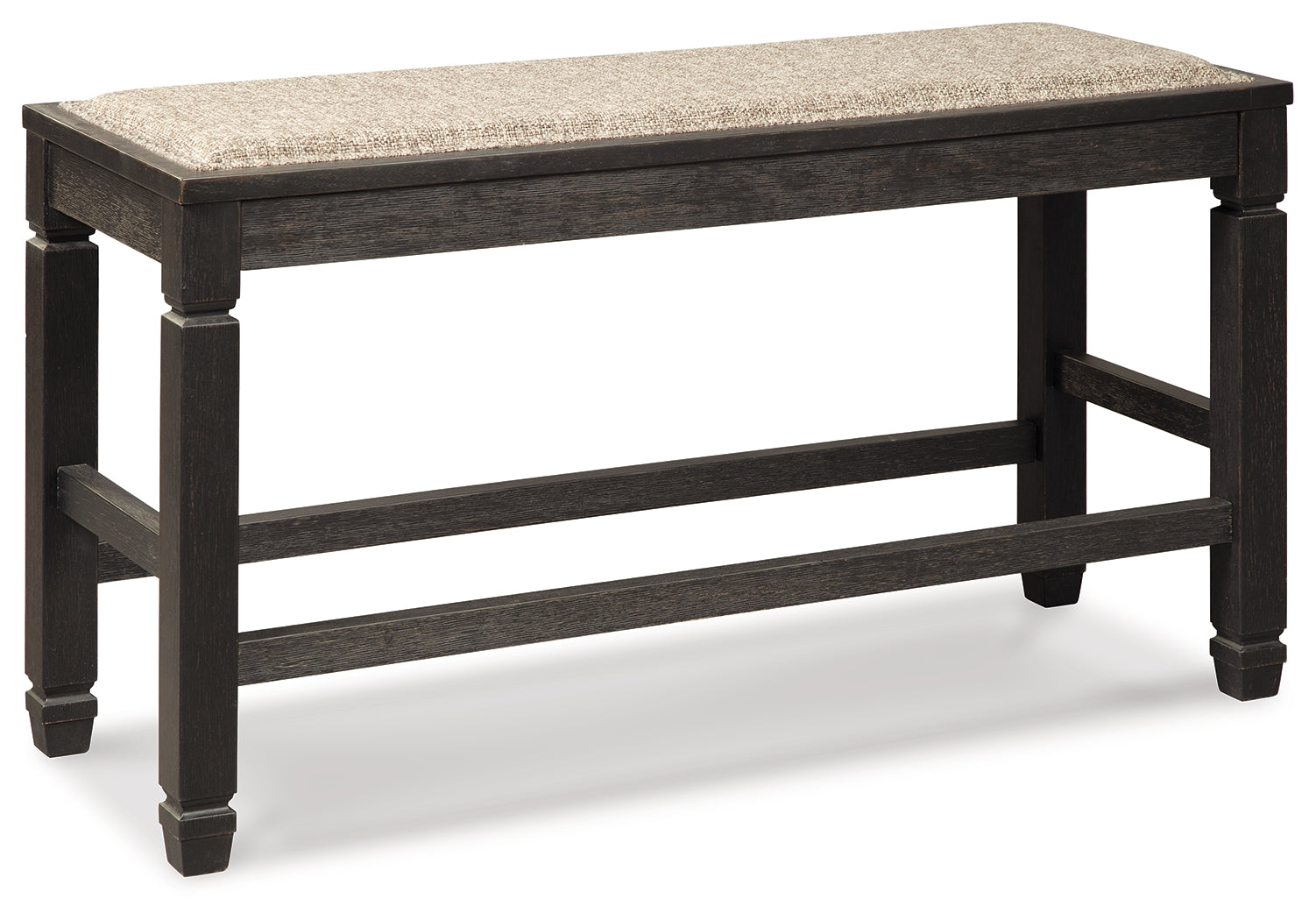 Tyler Creek /Gray Counter Height Dining Table and 4 Barstools and Bench, Black