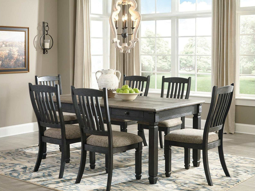 Tyler Creek Black & Gray Dining Room Set / 7pc