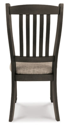 Tyler Creek Black/Gray Dining Table with 4 Chairs and Bench