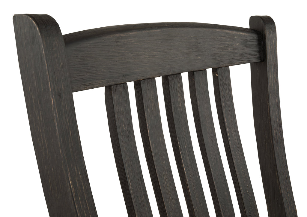 Tyler Creek Black/Gray Dining Table with 6 Chairs with Server