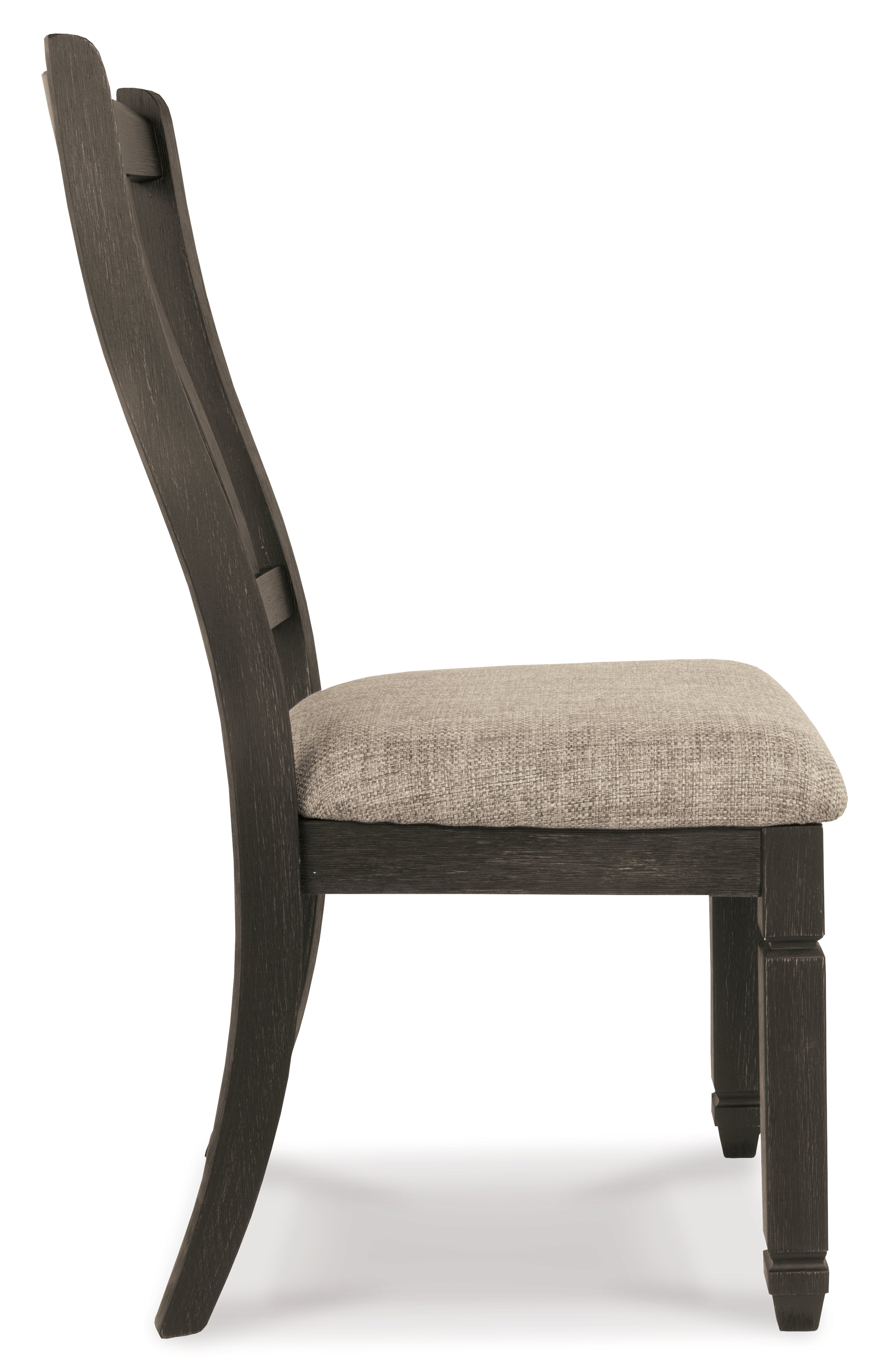 Tyler Creek Black/Gray Dining Table with 6 Chairs with Server