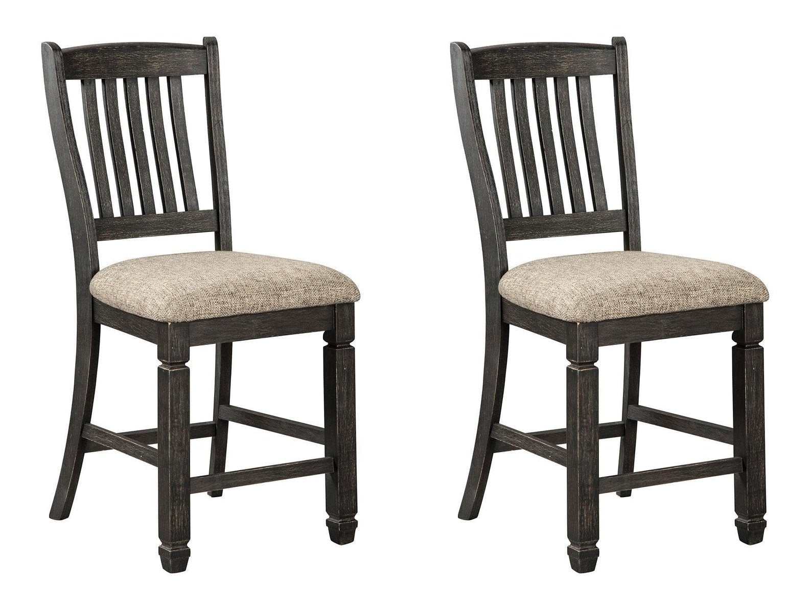 Tyler Creek Black/Grayish Brown Counter Height Bar Chair (Set of 2)
