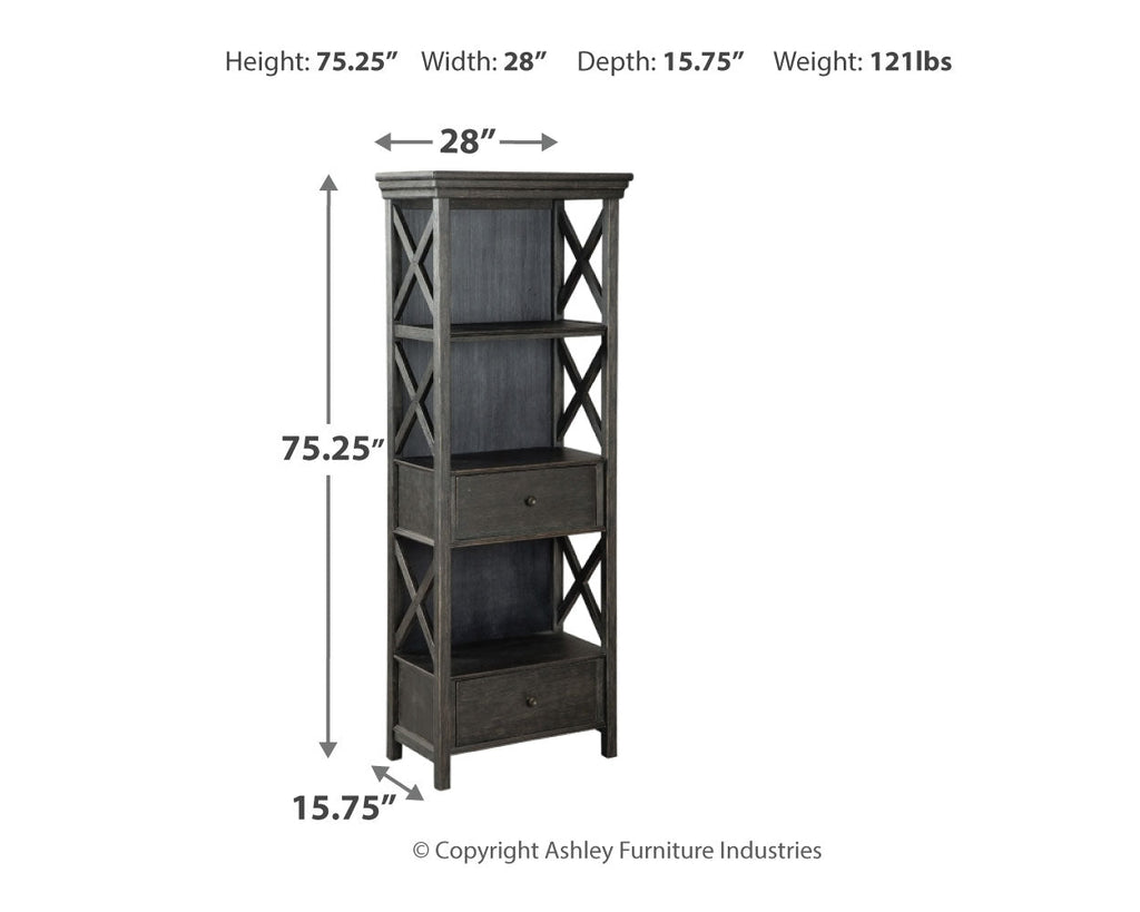 Tyler Creek /Grayish Brown Counter Height Table, Black