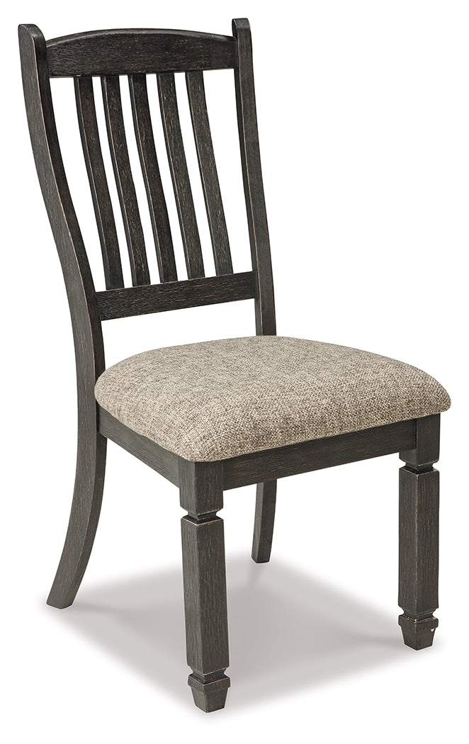 Tyler Creek Black/Grayish Brown Dining Table and 6 Chairs
