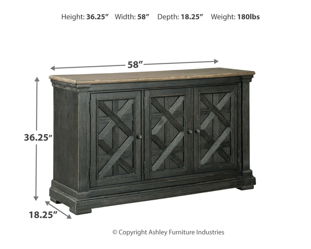 Tyler Creek Color: Black/Gray Dining Server