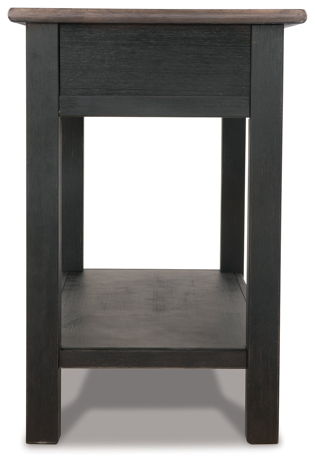 Tyler Creek Grayish /Black Coffee Table and 2 End Tables, Brown
