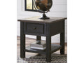 Tyler Creek Grayish Brown/Black End Table