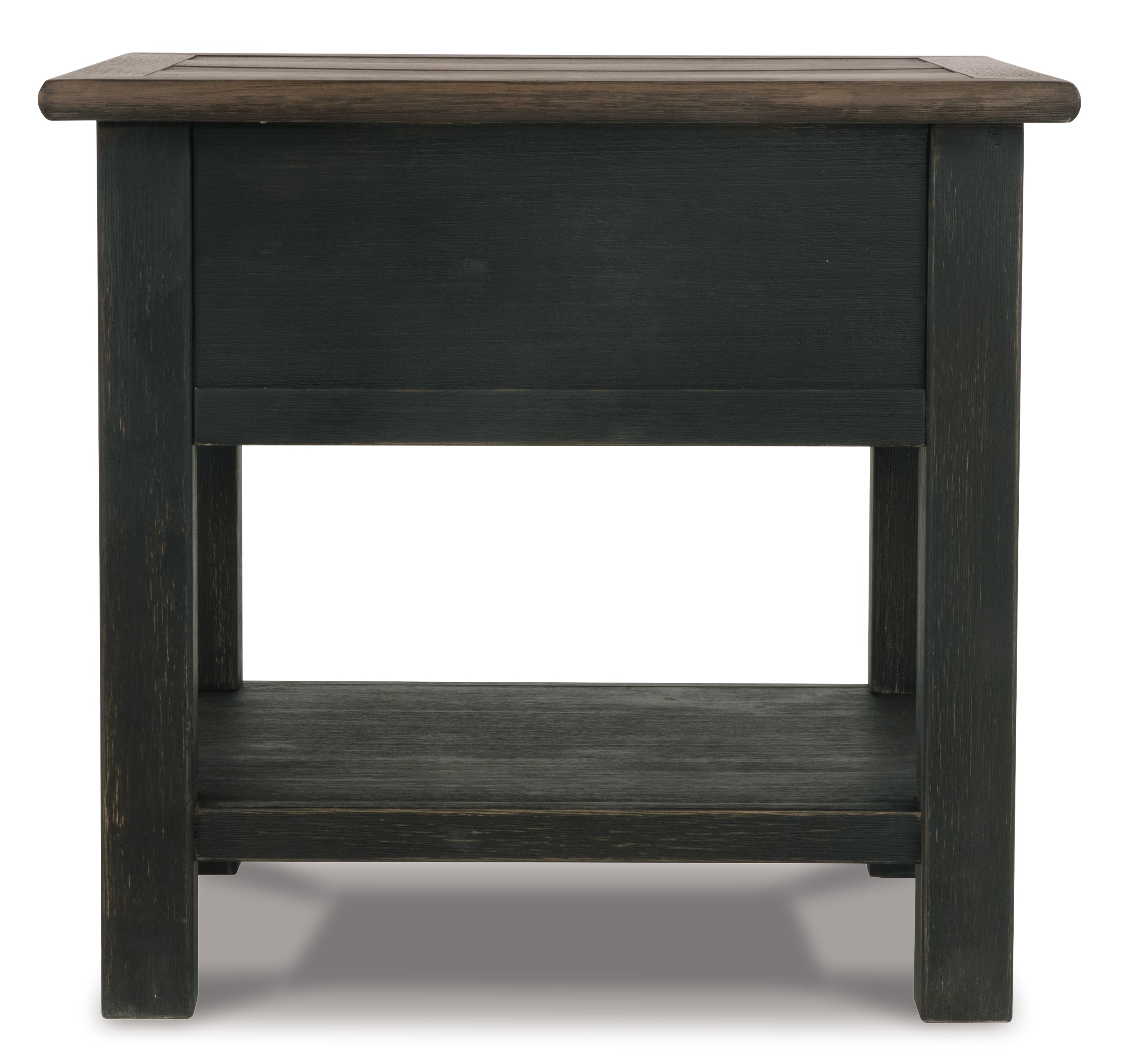 Tyler Creek Grayish Brown/Black End Table