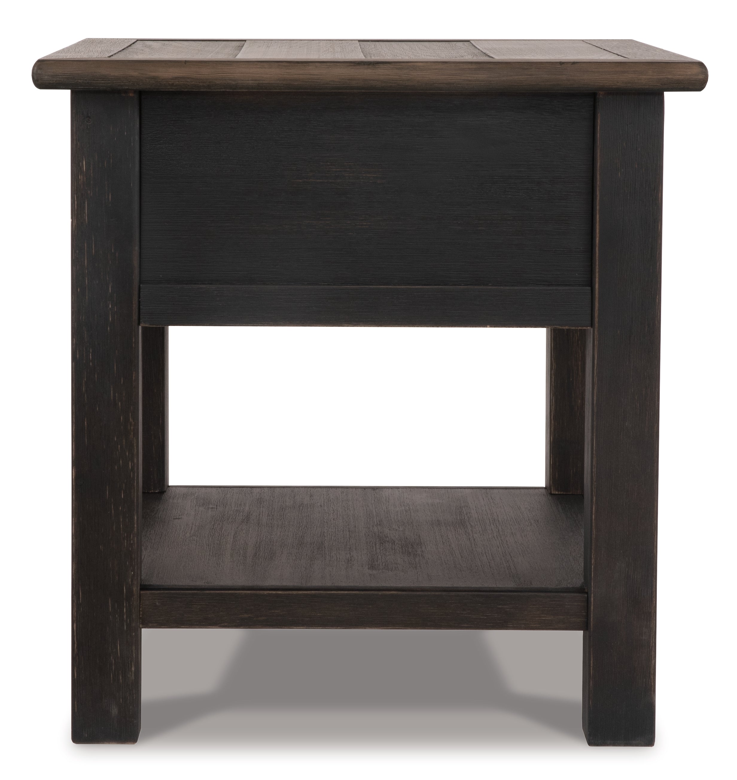 Tyler Creek Grayish Brown/Black End Table