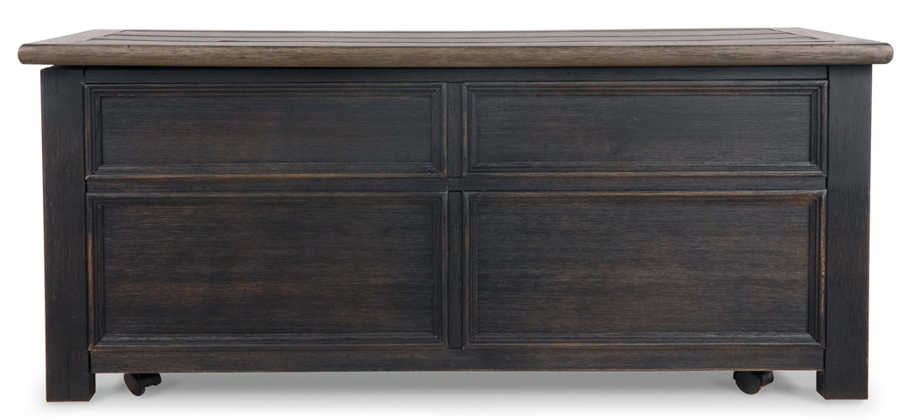 Tyler Creek Grayish Brown/Black Lift Top Coffee Table