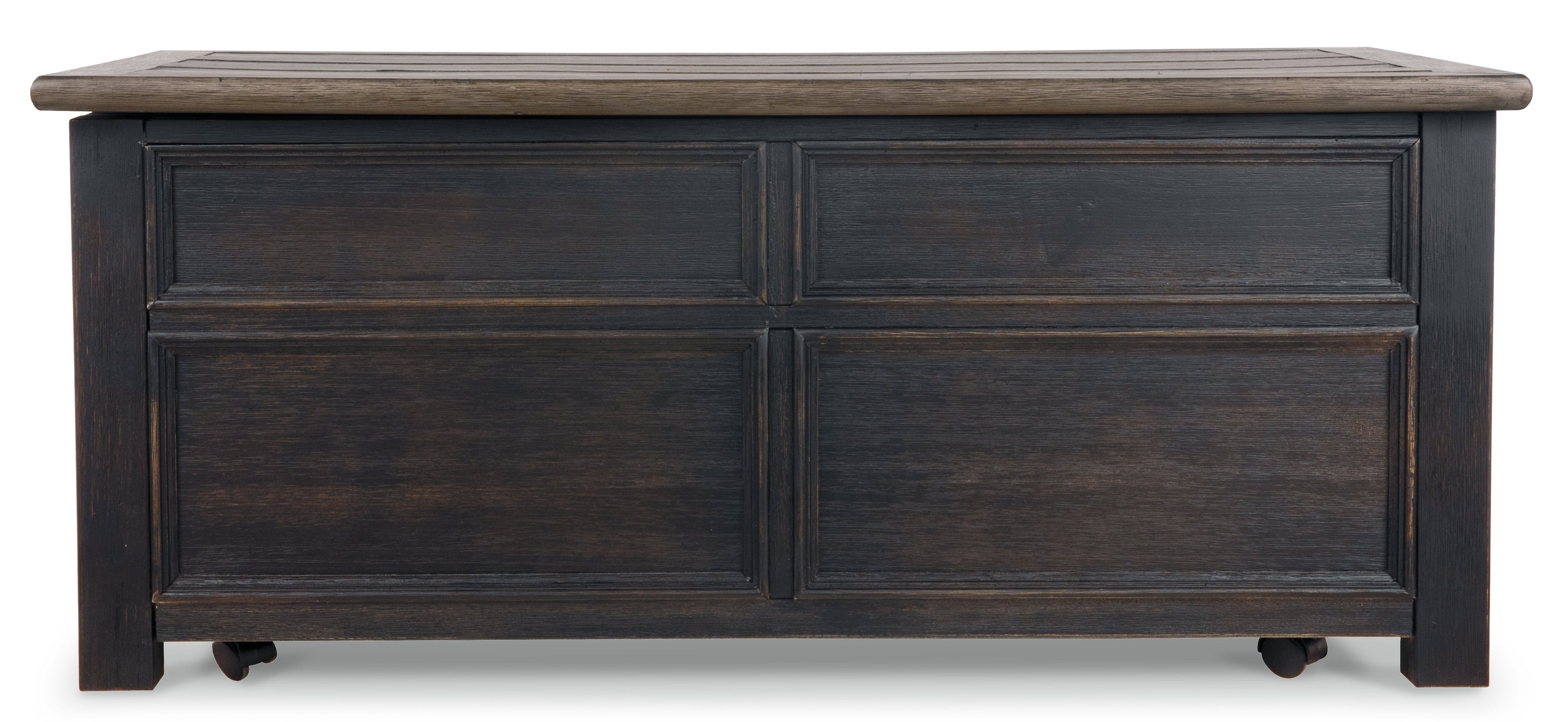 Tyler Creek Grayish Brown/Black Lift Top Coffee Table