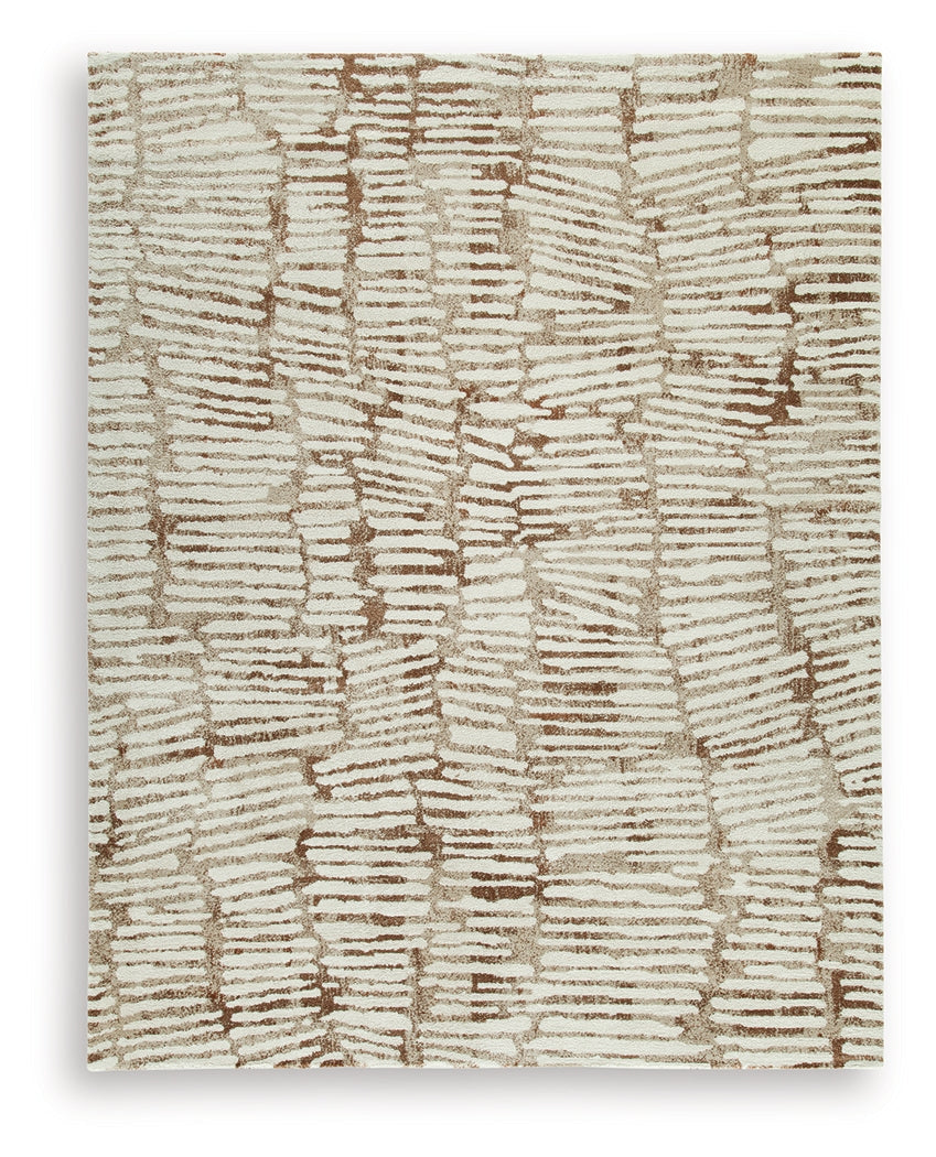 Uduak Cream/Tan/Rust Large Rug