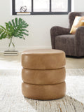 Ummi Caramel Swivel Accent Ottoman
