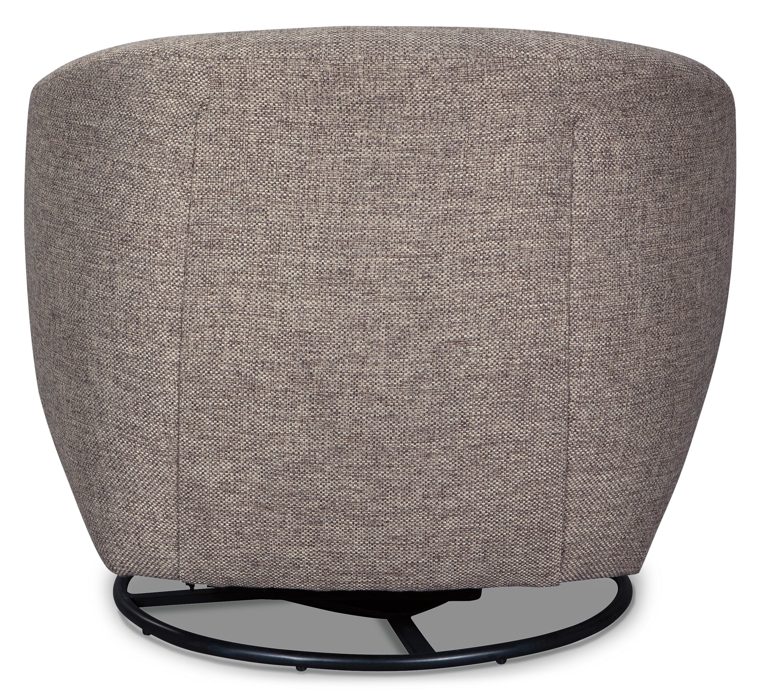 Upshur Taupe Swivel Glider Accent Chair