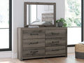 Urbanoore Brown 6 Drawer Dresser and Mirror