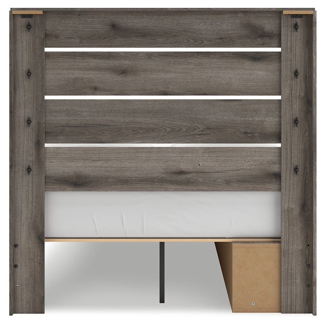 Urbanoore Brown Full Panel Storage Youth Bed