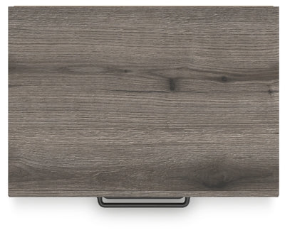 Urbanoore Brown Gray 22" 2 Drawer Charging Nightstand