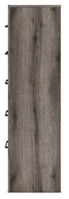 Urbanoore Brown Gray 32" 5 Drawer Chest of Drawers