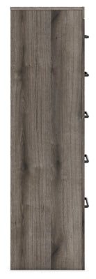 Urbanoore Brown Gray 32" 5 Drawer Chest of Drawers