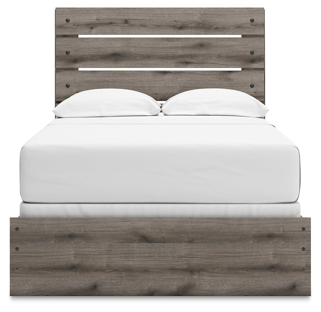 Urbanoore Brown Gray Full Panel Youth Bed