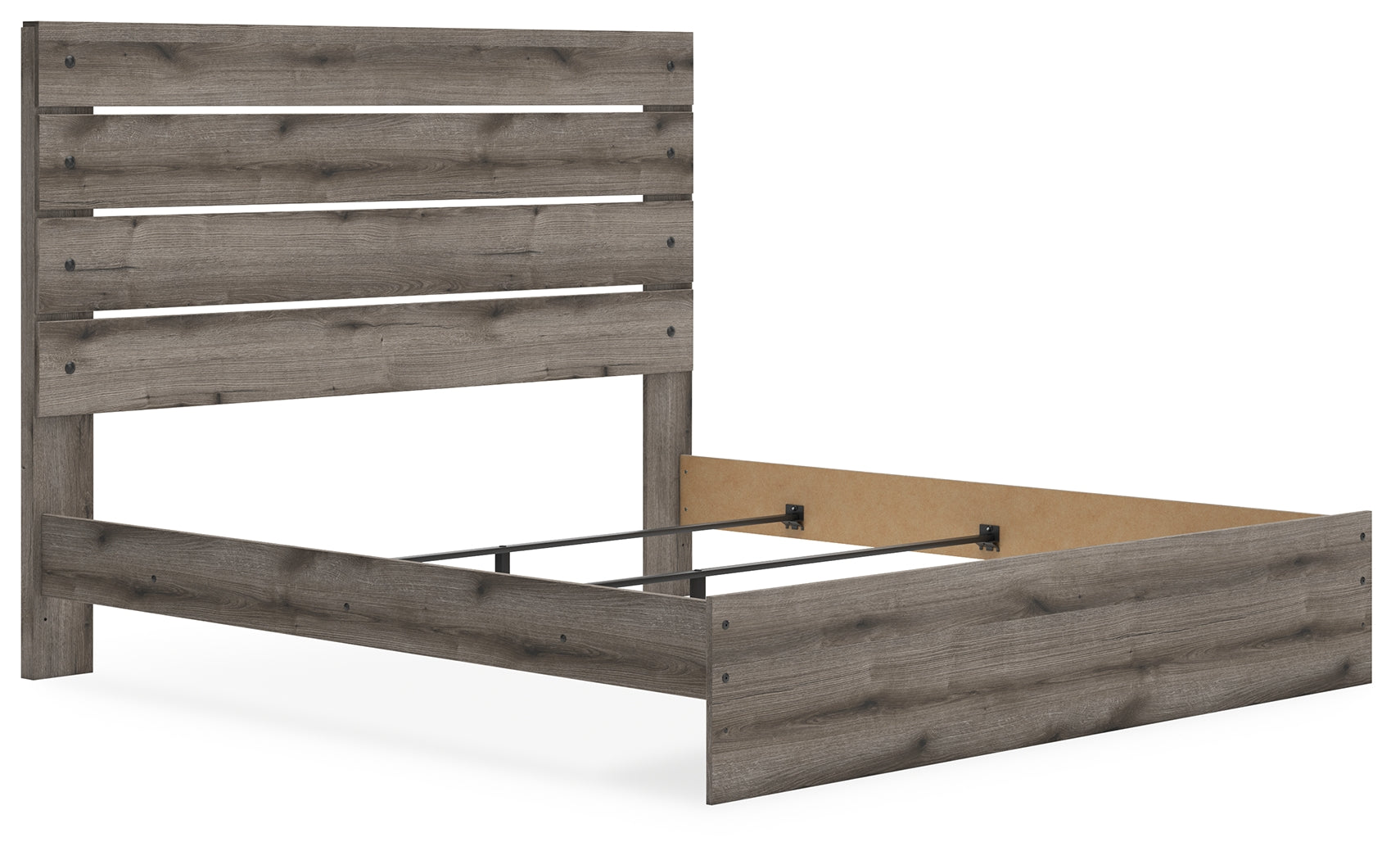 Urbanoore Brown Gray King Panel Bed